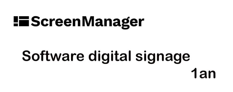Software digital signage Enterprise SCREENMANAGER 1 an