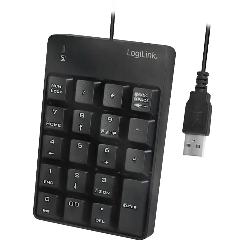 TASTATURA numerica Logilink, USB, 19 taste, negru, "ID0184"