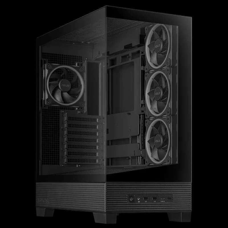Carcasa ASUS A31 Plus TG ARGB BLACK, Mid Tower, Black