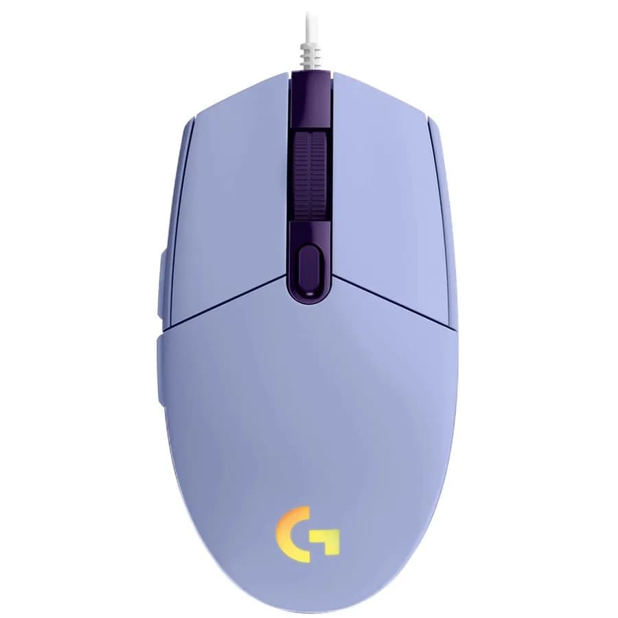 MOUSE LOGITECH, "G102 LIGHTSYNC", gaming, cu fir, USB, optic, 8000 dpi, butoane/scroll 6/1, iluminare, butoane programabile, violet, "910-005854"