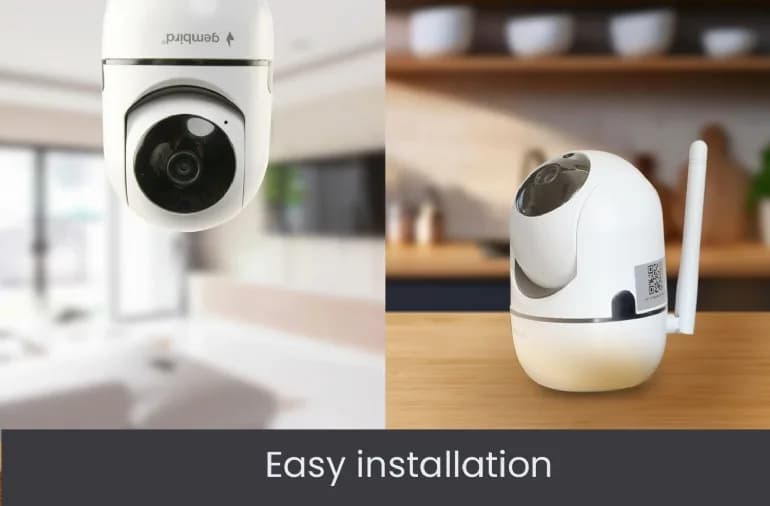 CAMERA IP GEMBIRD, pt. interior, CMOS 2 Mpx, lentile 3.6mm, wi-fi, rezolutie FullHD 1920x1080, video H.264 AVI, microfon, rotatie 355 gr, inclinare 120 gr, carcasa plastic, slot microSD card, Tuya — miniatură