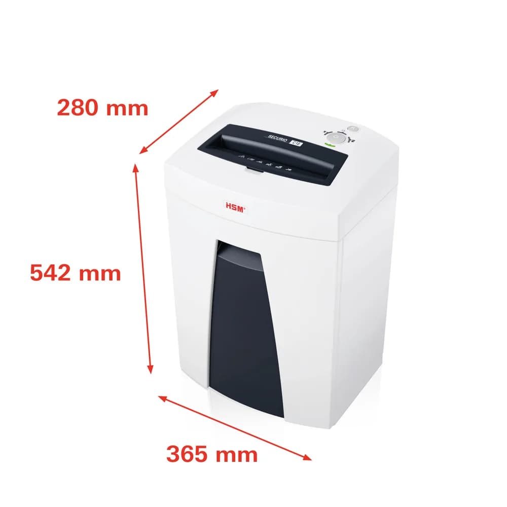 Distrugator documente manual HSM Securio C18, 17-19 coli, fasie (5,8 mm), securitate 2 "H-1911121" — miniatură