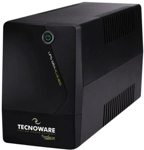 UPS Tecnoware "ERA PLUS", Line int., Tower, 560 W, AVR, Schuko x 2, LED, back-up 11 - 20 min. "FGCERAPL802SCH"
