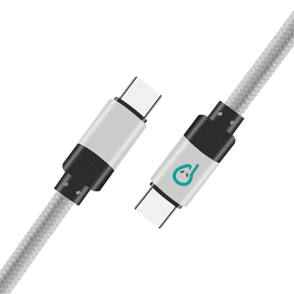 CABLU alimentare si date SPACER, pt. smartphone, USB Type-C (T) la USB Type-C(T), braided, ambalaj punga, 1.8m, silver "SPDC-TYPEC-TYPEC-BRD-SL-1.8"
