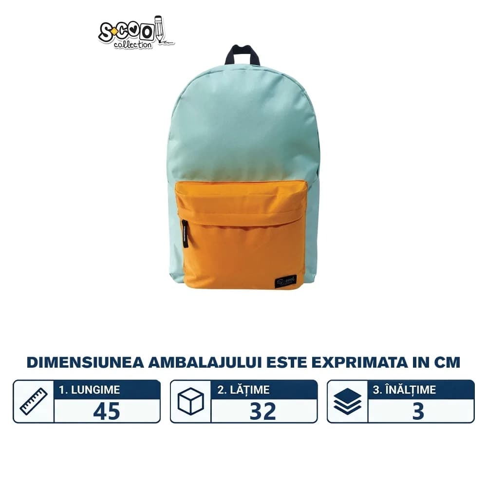 Ghiozdan CLASSIC, 30x16x43 cm - S-COOL — miniatură