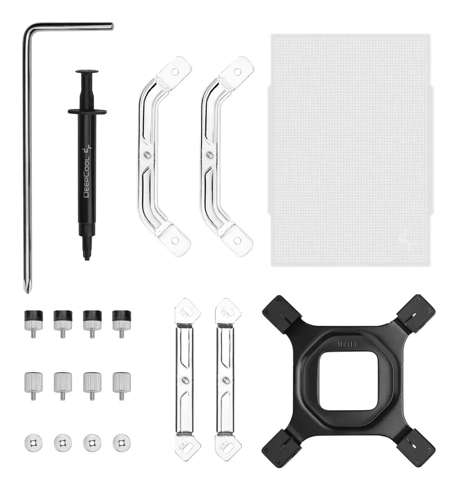 COOLER DeepCool "AK500 G2 WH" skt. Intel si AMD, racire cu aer, vent. 120mm, 2200 rpm, 5 heatpipes, inaltime 159mm, top cover lemn, alb,"R-AK500G2-WHNNMN-GJD" — miniatură