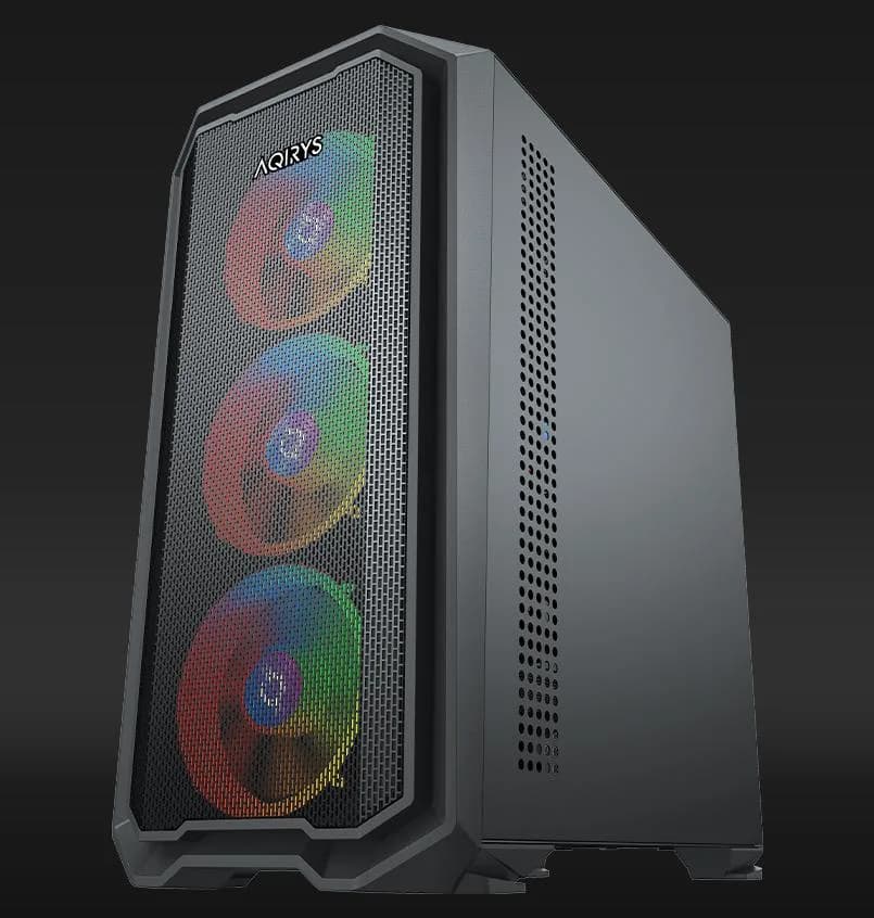 Carcasa AQIRYS WEZEN, RGB, Mid Tower, Black