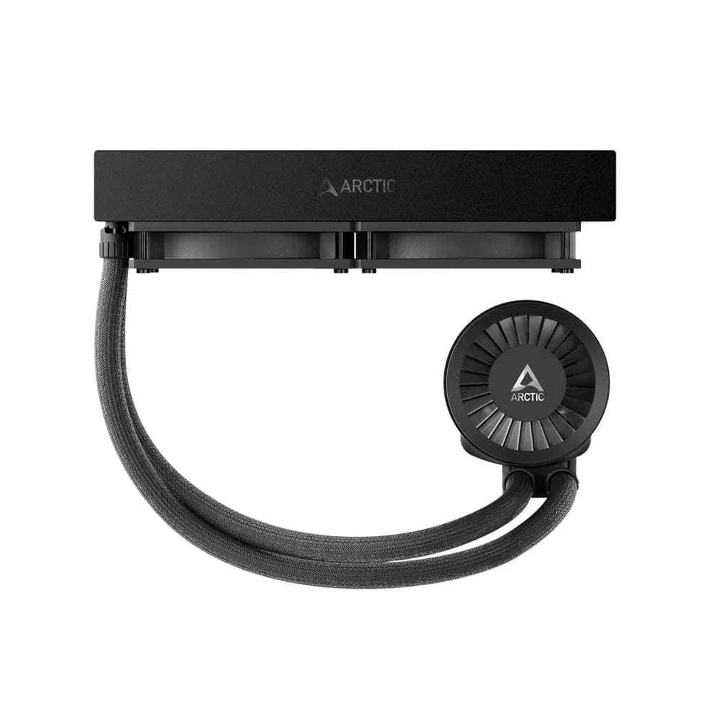 COOLER Arctic "Liquid Freezer III 240", racire lichid,skt. Intel LGA1700, AMD AM5/AM4,radiator aluminiu,pompa 2800rpm, fan 2x120mm,1800rpm,conector 4-pin PWM, negru "ACFRE00134A" — miniatură