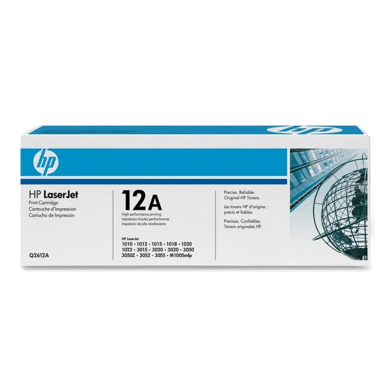 Toner Original HP Black, nr.12A, pentru LaserJet 1010|1012|1015|1018|1020|1022|3015|3020|3030|3050|3052|3055|M1005|M1319F, 2K, "Q2612A"