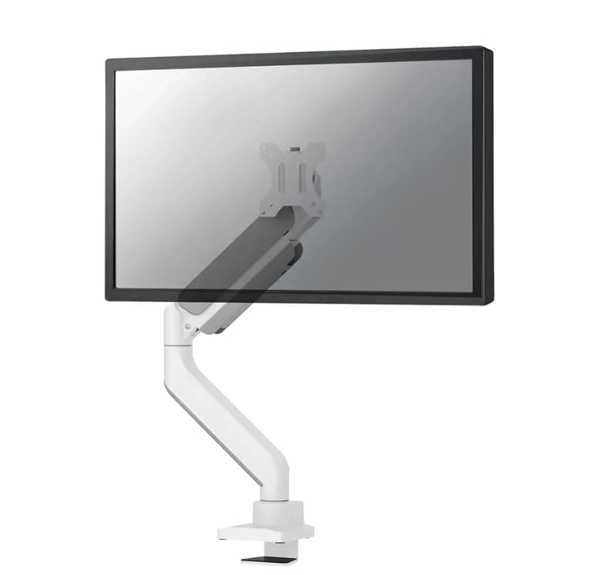 Brat monitor Neomounts DS70-450WH1; pentru display-uri cu diagonale 17"-42", sistem de prindere VESA 75x75~100x100, greutate maxima suportata 15kg, full motion, tilt +45°, swivel 90°, rotate 180°; gas spring; culoare alb.