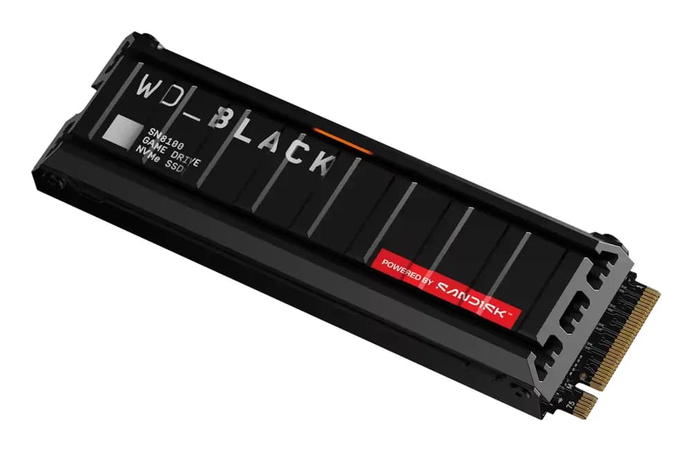 SSD WD_BLACK SN8100 HeatSink 8TB M.2 2280 PCIe Gen5 x4 NVMe, Read/Write: 14900/13200 MBps, IOPS 2200K/2400K, TBW: 4800, powered by SanDisk "WDS800T1XHM-00CMT0" — miniatură