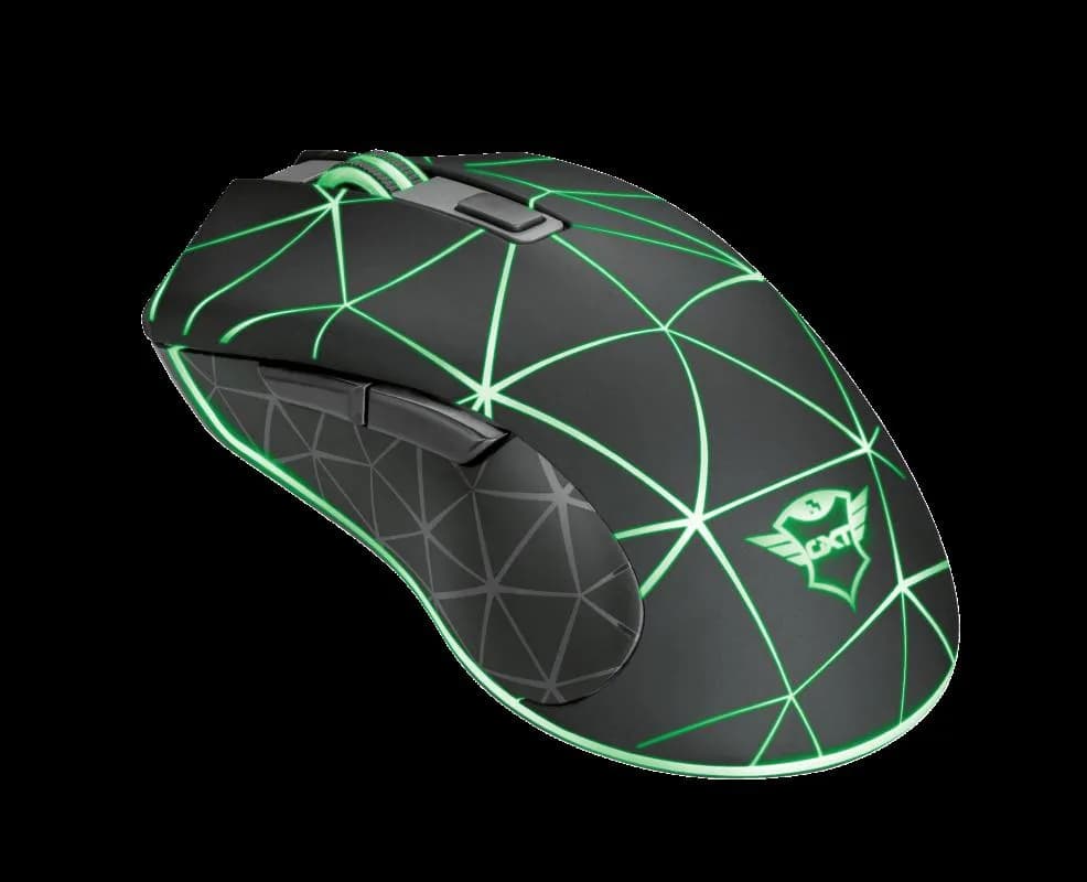 Mouse cu fir Trust GXT 133 Locx Illuminated Gaming Mouse — miniatură