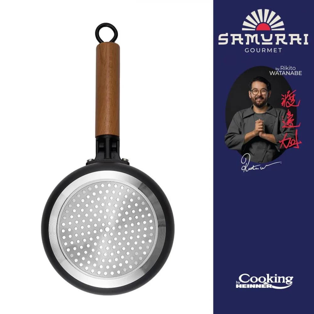 CASEROLA ALUMINIU + CAPAC 16X7.5CM, 1.4L, RIKITO WATANABE, SAMURAI GOURMET, COOKING BY HEINNER — miniatură