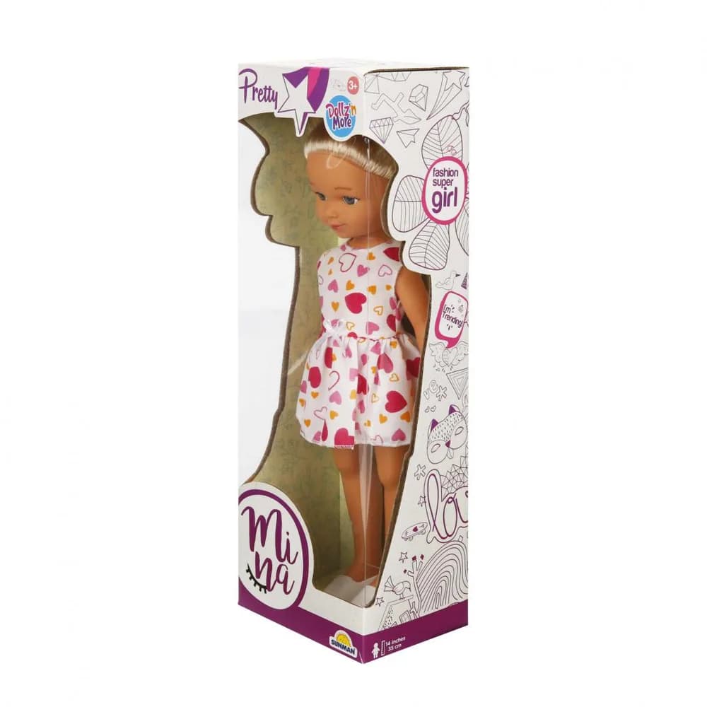THE CUTE MINA DOLL, DIMENSIONS: 35 CM. HEIGHTS, VARIOUS MODELS — miniatură