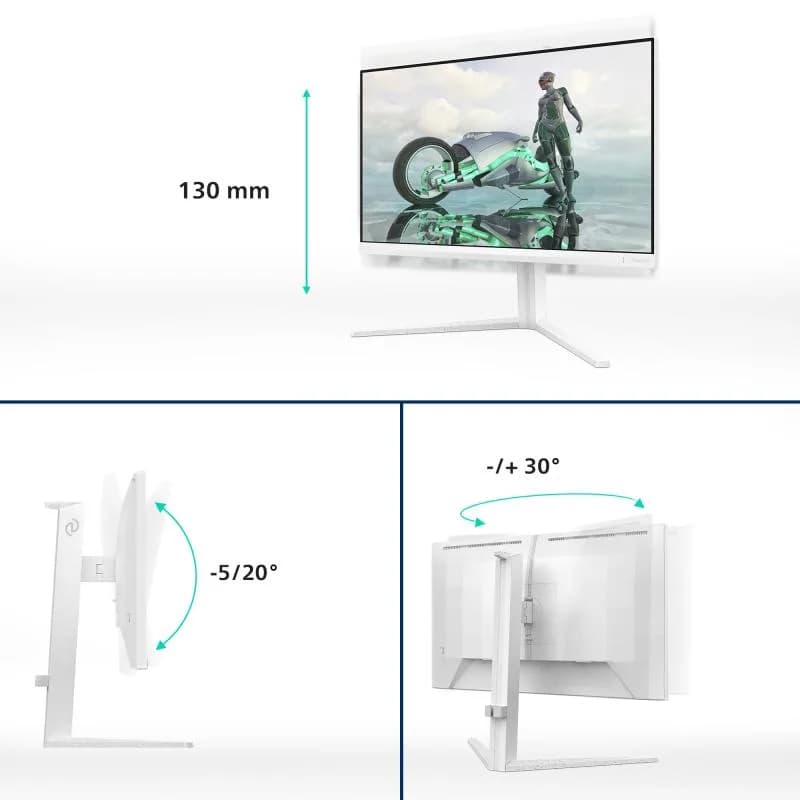 Monitor Consumer Philips 27M2N3201A/00, 27", 1920 x 1080 pixeli, White