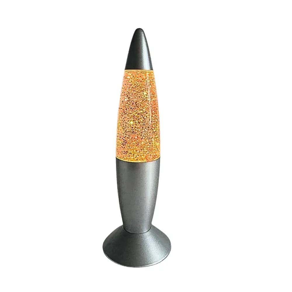 Lampa racheta cu sclipici, scutura si straluceste — miniatură