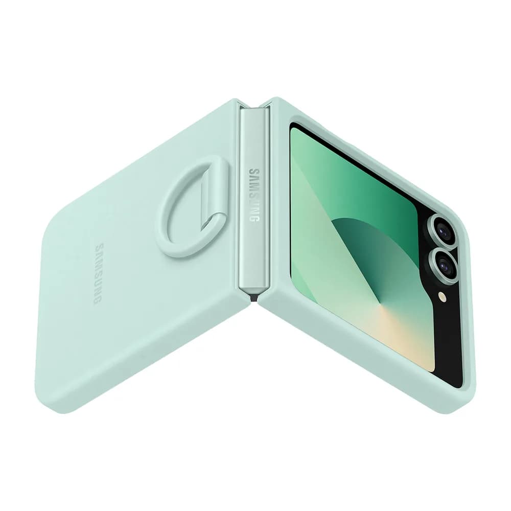 Capac protectie spate Silicone Case Galaxy Z Flip 6 Verde Mint "EF-PF741TMEGWW" — miniatură