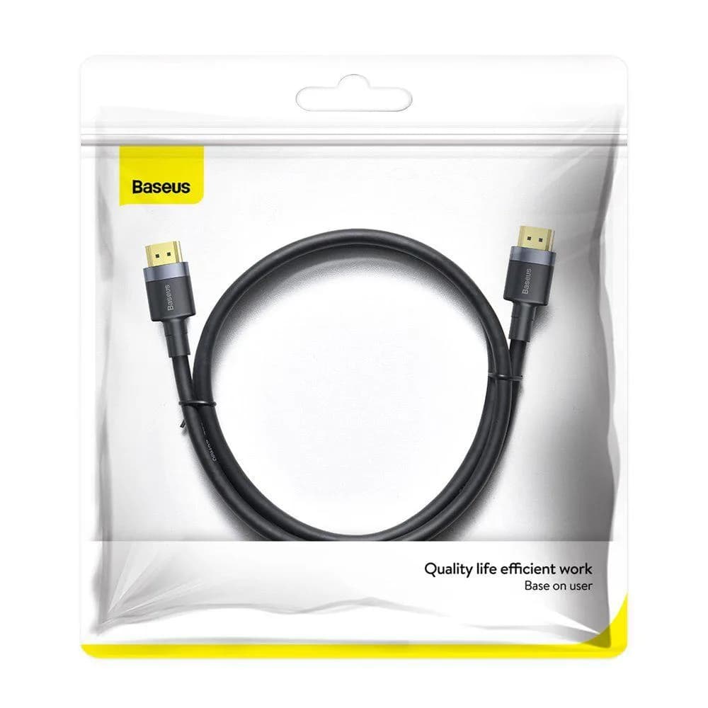 Cablu Baseus Cafule HDMI (T) 2m, negru — miniatură