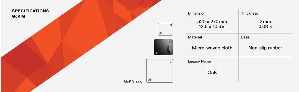 Mousepad Steelseries QcK, profesional "63004" — miniatură