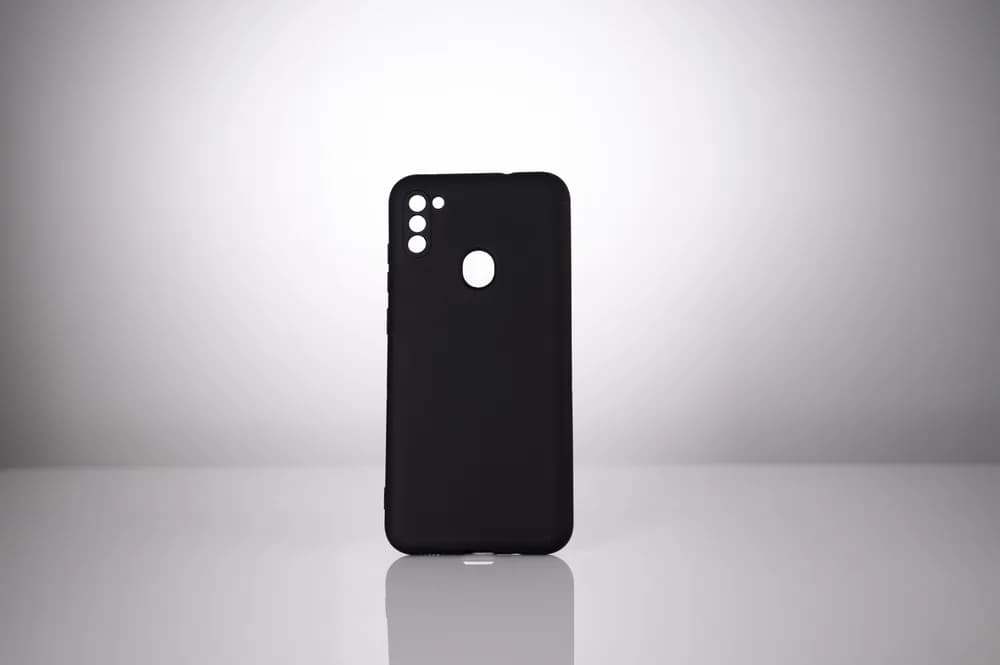 Husa Samsung Galaxy M11 Spacer, negru, grosime 2mm, material flexibil silicon + interior cu microfibra "SPPC-SM-GX-M11-SLK" — miniatură