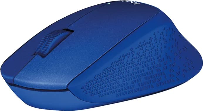 MOUSE LOGITECH, "M330 Silent", PC sau NB, wireless, 2.4GHz, optic, 1000 dpi, butoane/scroll 3/1, albastru, "910-004910" — miniatură