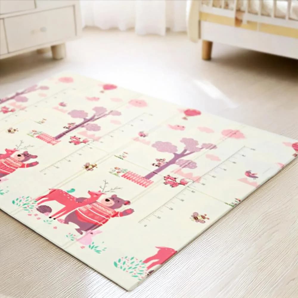 Covor de joaca pentru copii U-Grow, din spuma, pliabil, 2 fete, impermeabil, izolant, 180 x 200 x 1 cm — miniatură