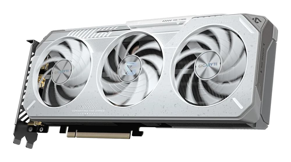 GIGABYTE Radeon RX 9060 XT GAMING OC ICE 16G, GDDR6, 128-bit, Alb "GV-R906XGAMINGOCICE-16GD" — miniatură