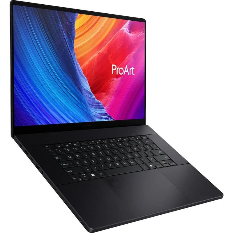 Laptop Consumer ASUS ProArt P16 H7606WM, cu procesor Ryzen AI 9 370, 16'' OLED, 32 GB LPDDR5x, 2 TB, NVIDIA GeForce RTX 5060, 8GB GDDR7, Windows 11 Pro — miniatură