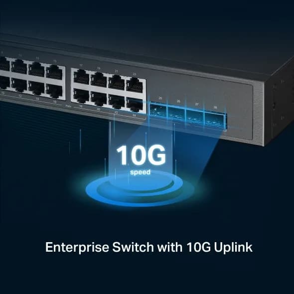 Switch cu management L2+ TP-Link " TL-SG3428XPP-M2 ", JetStream 24-Port 2.5GBASE-T and 4-Port 10GE SFP+ with 16-Port PoE+ & 8-Port PoE++ "SG3428XPP-M2" — miniatură