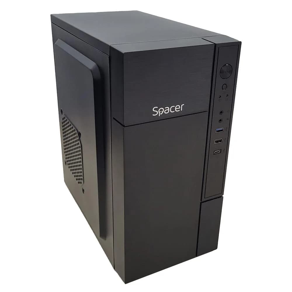 Carcasa SPACER Mini Tower, Mini Tower, Black