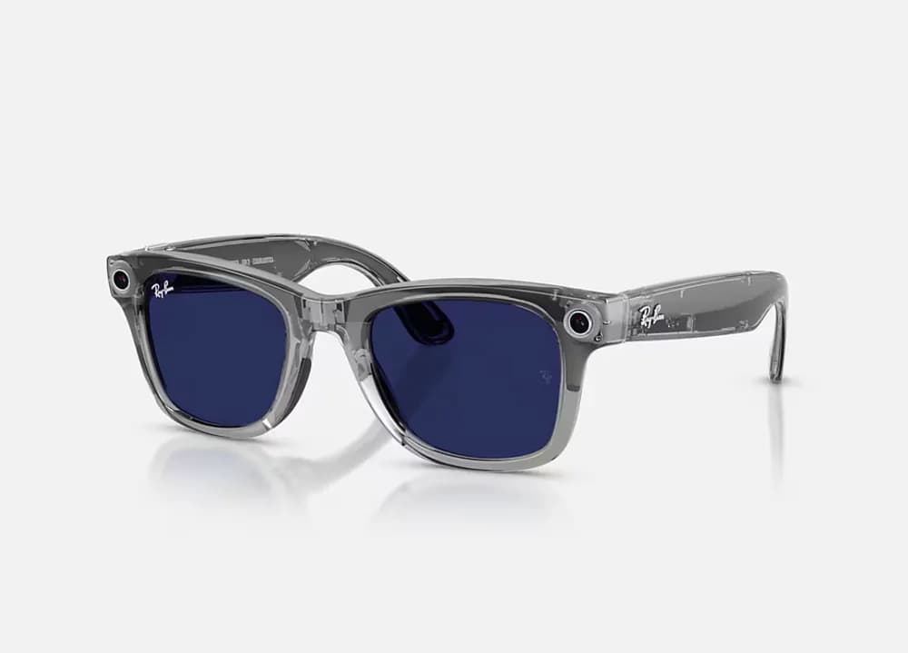 Ray-Ban Meta Wayfarer Gen 2 High Bridge FIT Transparent Grey Clear/Sapphire Transitions 50 — miniatură