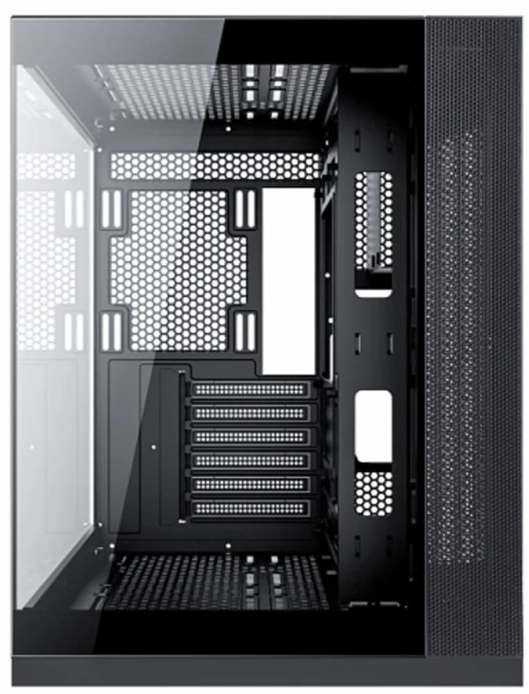 Carcasa gaming Serioux Shadow, fara sursa, tip middle tower, USB2.0x+HD Audio, USB3.0, porturi rezervate pentru ventialtor: MN 2x120mm ventilatoare ARGB (incluse), spate:1x120mm ventilator RGB (inclus), sus 3x120mm/2x140mm, controler 4 porturi, drive bays: HDD de 3.5'' x2, SSd de 2.5'' x1, Sloturi — miniatură