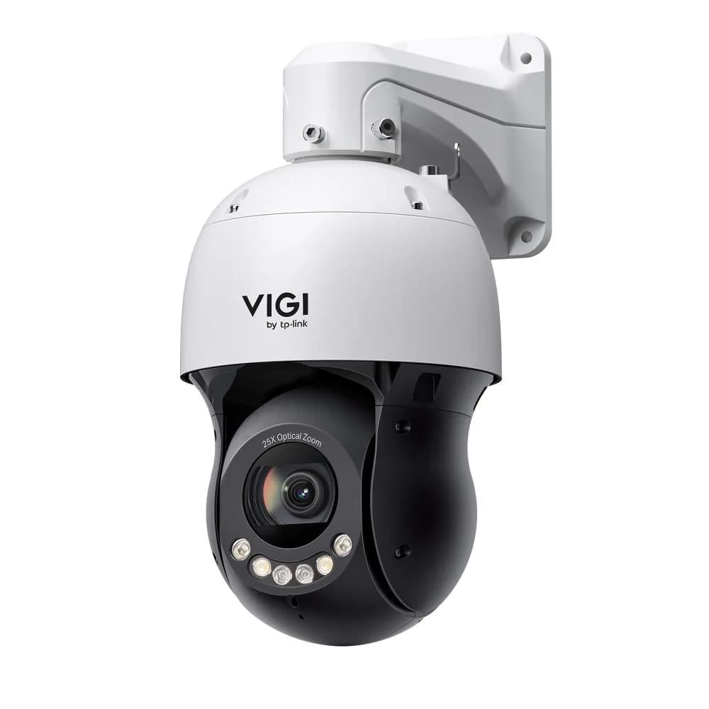 Camera de supraveghere IP speed dome VIGI InSight PTZ5425 4 MP Progressive Scan CMOS image sensor, Lens: 5.2 mm - 130 mm (Motorized Varifocal), Angle of view 2.30° to 57.06°, WDR 120 dB, 1 RJ45 10/100M Self-Adaptive Ethernet Port, PoE (802.3at, Class 4), Operating Conditions: -30 °C to 65 °C, IP66 &