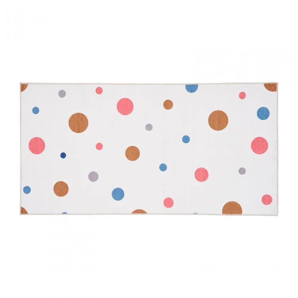 Covor printat, BUBBLE 70x140 cm, lavabil cu spate antialunecare, inaltime fir 3mm