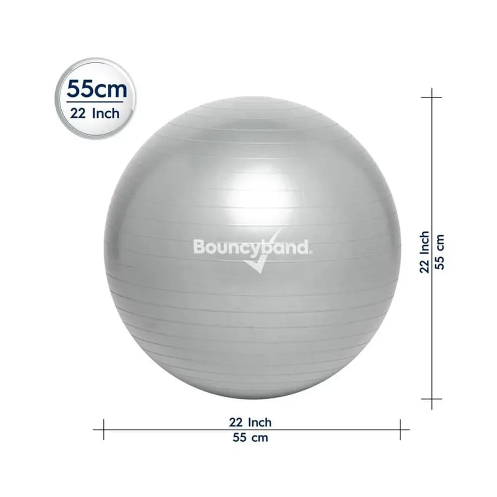 Scaun-Minge de Yoga cu Greutate 55cm Argintiu. Copii/Adulți 55cm — miniatură