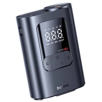 COMPRESOR AUTO Baseus GoTrip VA1 Super Mini, acumulator integrat de 5000mAh, USB Type-C x 1, LED, presiune maxima 2.5 bar, negru "C0119501" - 6932172695910 — miniatură