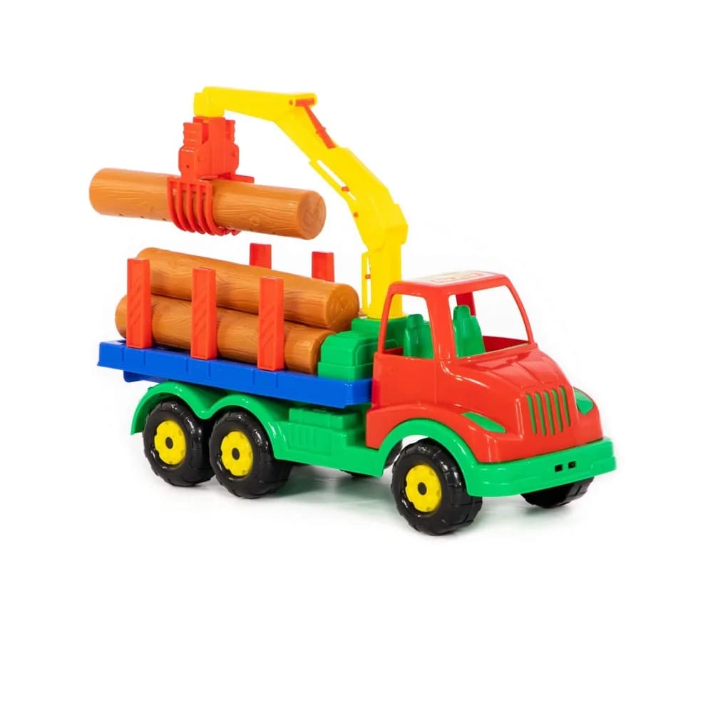 Camion cu lemne, 44x17x26,5 cm, Polesie — miniatură