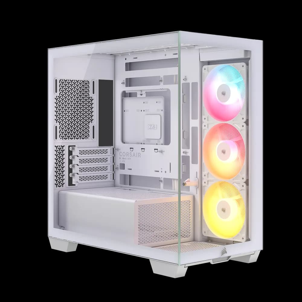 Carcasa Corsair 2800X RS-R ARGB, Micro-ATX, cu 3 ventilatoare incluse RS120-R ARGB, Alb "CC-9011348-WW"