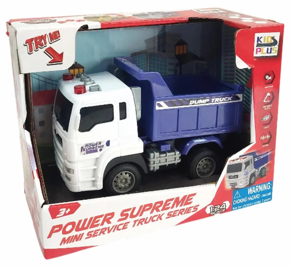 VEHICULE CU LUMINI, SUNETE SI FRICTIUNE, SCARA 1/24, 17CM,BASCULANTA — miniatură
