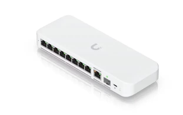 Ubiquiti switch USW-Flex-2.5G-8-EU 8-port 2.5 GbE ports, 10 GbE PoE+ input port for power / SFP+ port combo "USW-FLEX-2.5G-8-EU" — miniatură