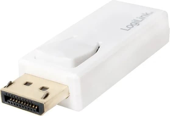 ADAPTOR video LOGILINK, DisplayPort (T) la HDMI (M), rezolutie maxima 4K UHD (3840 x 2160) la 30 Hz, alb, "CV0100"