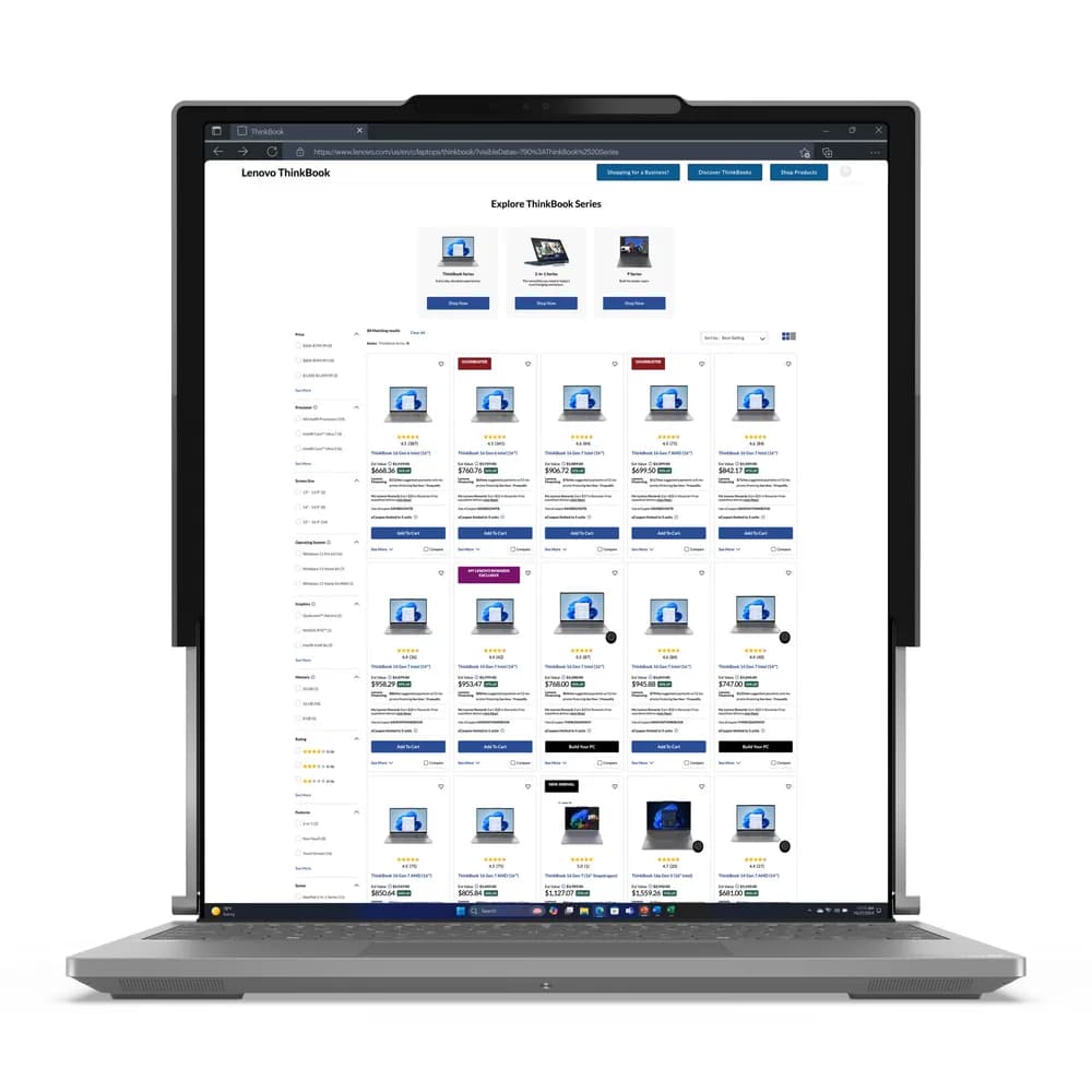 NB TB G6 ROLL CU7-258V 14"/32GB/1TB 11P 21TR0000RM LENOVO "21TR0000RM" — miniatură