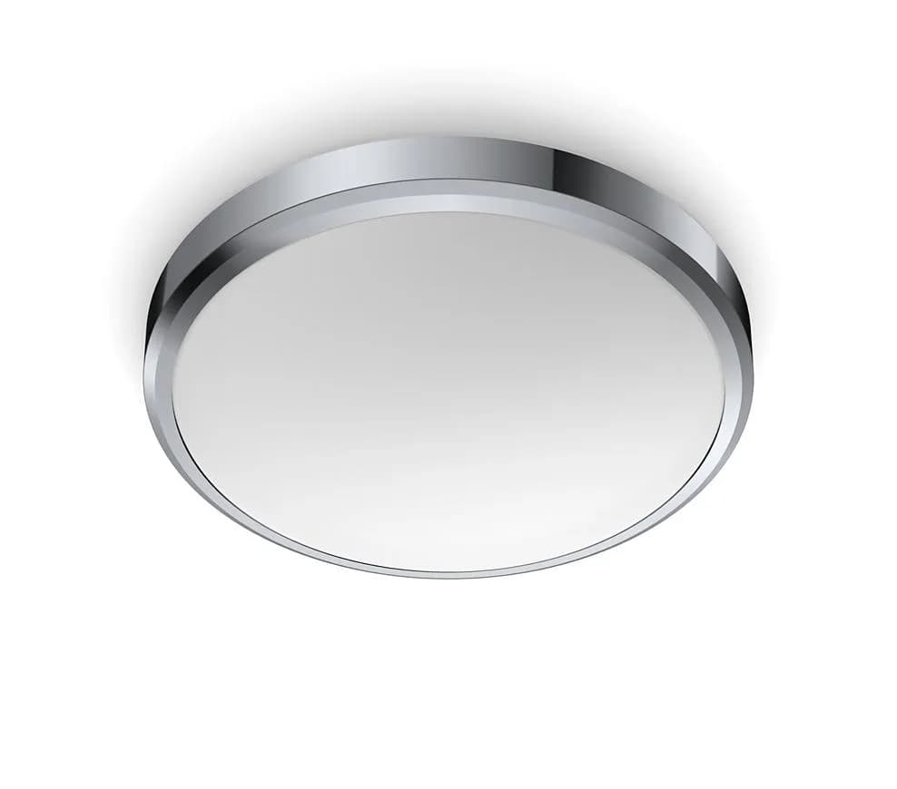 Plafoniera LED Philips Doris CL257, 17W, 1700 lm, lumina neutra (4000K) ,IP44, 31.3cm, Crom