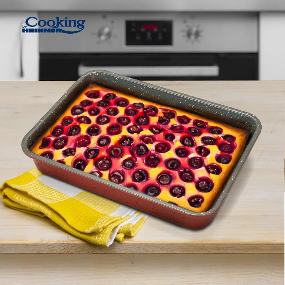 TAVA CUPTOR ACOPERIRE CERAMICA, 35X26X7 CM, ANCA, COOKING BY HEINNER — miniatură