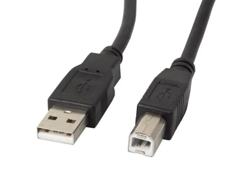 Cablu USB-A(M) USB-B(M) 2.0 0,5 m negru cu ferită