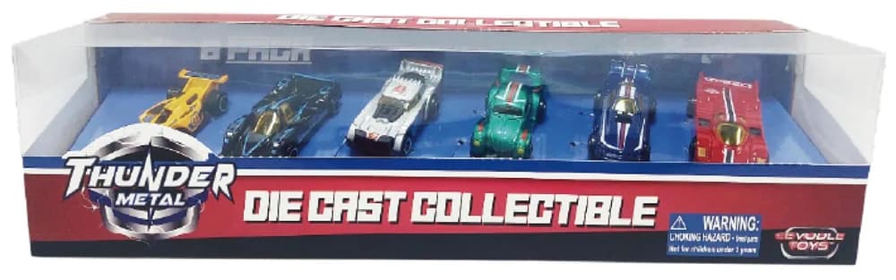 MACHETA DIE CAST, SET 6 MASINI CURSE, SCARA 1/64, 7.5CM, DIVERSE MODELE SI CULORI- VERDE, ALB, ROSU, BLEU, NEGRU, MOV, PORTOCALIU, GRI, ALBASTRU, MARO, GALBEN — miniatură