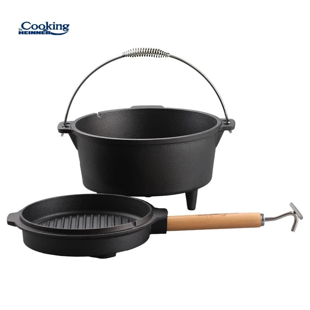 CEAUN FONTA PURA + CAPAC DIA 31.5 CM, 7.5 L, NATURE, COOKING BY HEINNER — miniatură