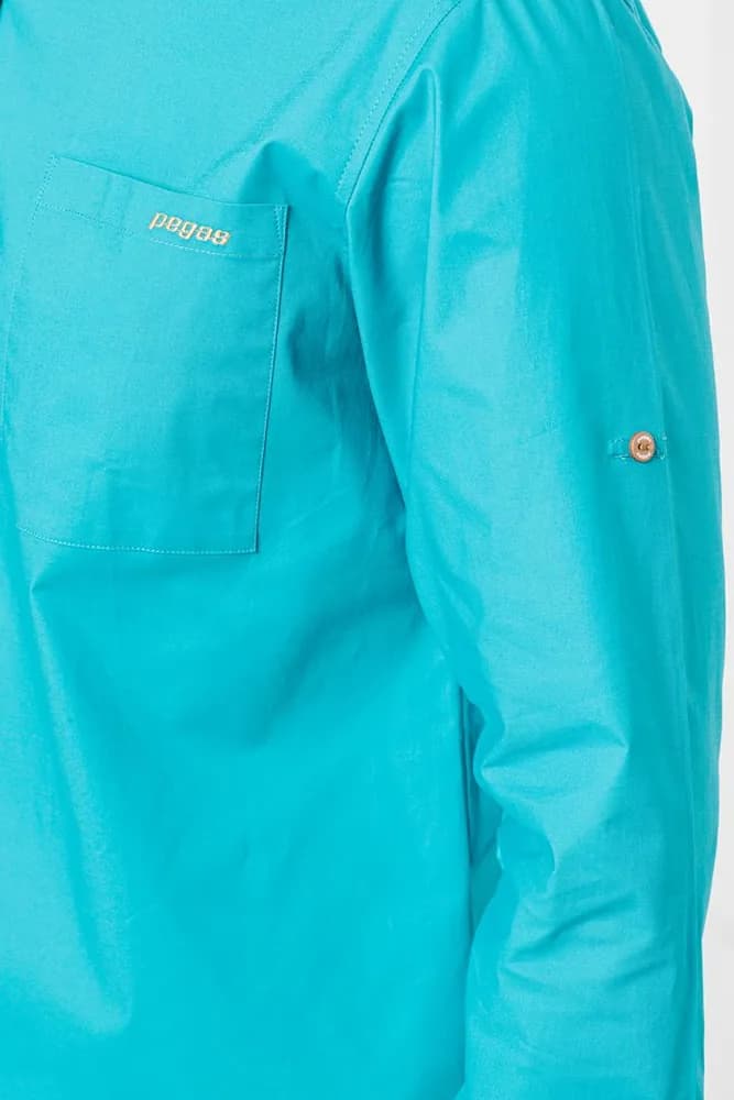 CAMASA CASUAL BARBATI TURQOISE XL — miniatură