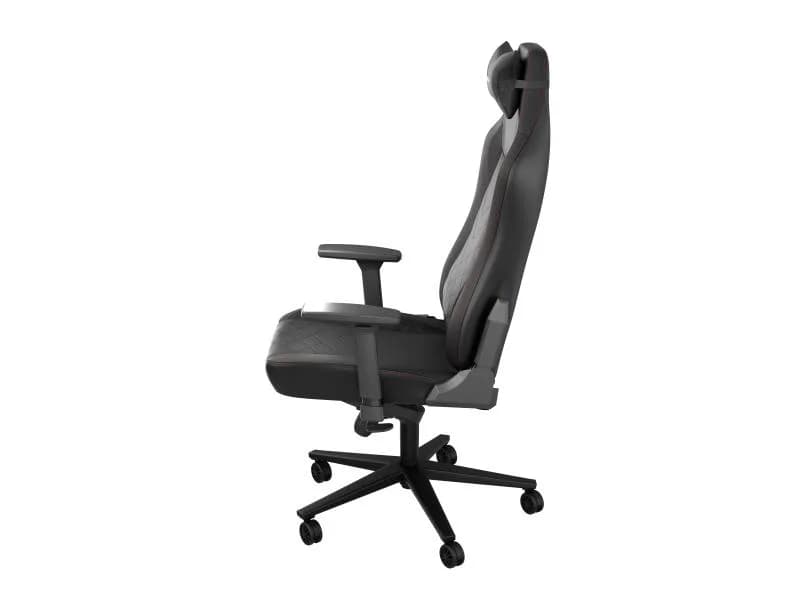 Scaun gaming Genesis Nitro 890 G2, material Synthetic PU + Textil, reglabil pe inaltime, greutate maxima suportata 150 kg, inaltime scaun reglabil 47 - 53 cm, spatar ajustabil 135°, dimensiuni roti 60mm, echipat cu piston cu gaz clasa 4, manere 3D, negru