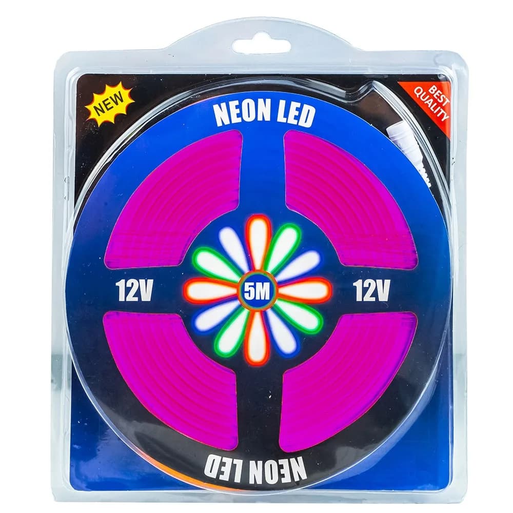 Banda led neon, flexibila, 5m, 12V (sursa de alimentare nu este inclusa) — miniatură